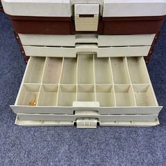 Plano 758 Tackle Box Large 4-Drawer Fishing Storage Organizer Tan Brown USA