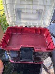 PLANO 4-BY RACK SYSTEM TACKLE BOX 3500 SERIES MADE IN USA (read Missing Parts)