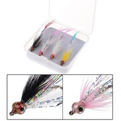 4pcs For Fork Tail Lures 29×10.6mm Plastic Fishing Bait with High Carbon Hook