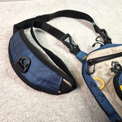 Okeechobee Fats Fly Fishing Chest Pack Blue/Tan Small Polyester Bag *New*