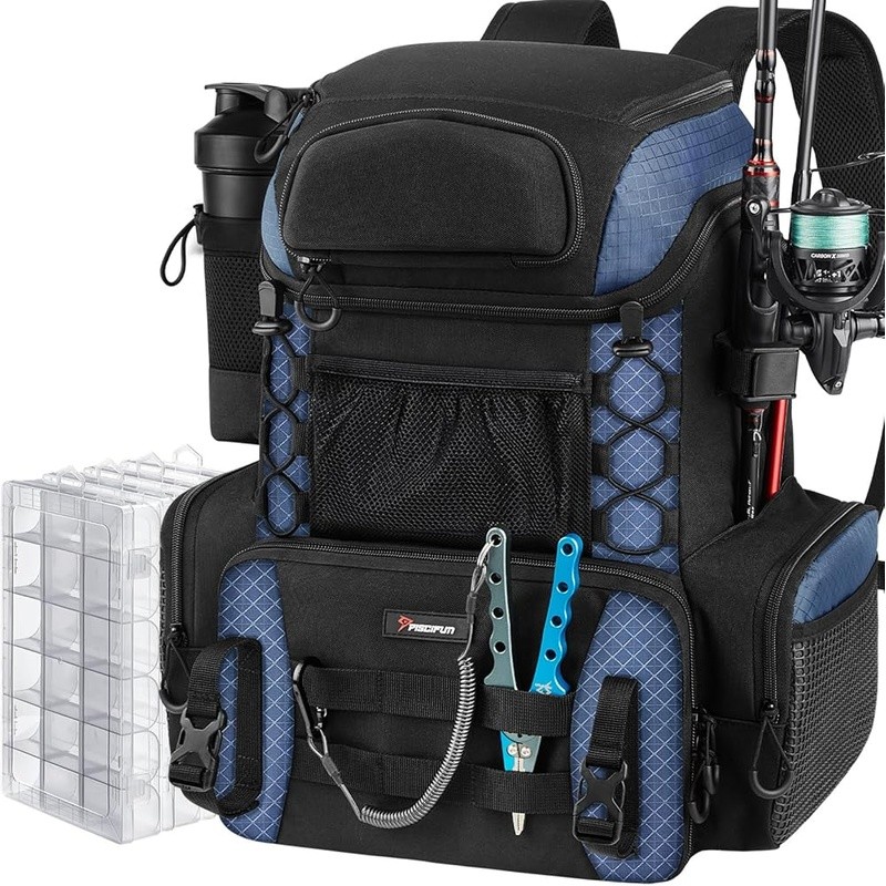 Water-Resistant Hatchback Backpack Fishing Hiking Surfing Storage Tackle Rods US