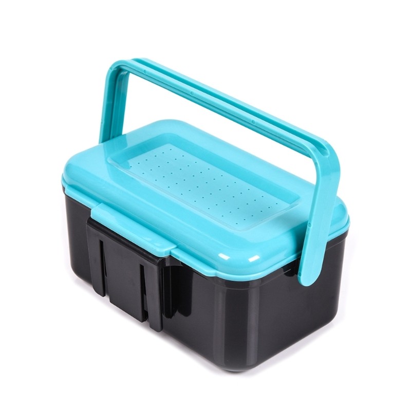 Waterproofed Lures Storage Box with Ergonomic Handle Light weight Baits Holder