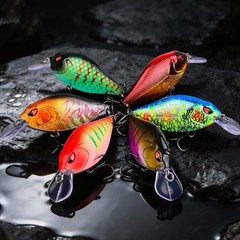 Freshwater Crank Bait 8.3cm 14.9g ABS Plastic Lure with Balanced Weight Design