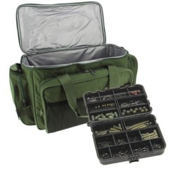 Carp Fishing Carryall Insulated Tackle Bag 175 piece Tackle Set Holdall Carp