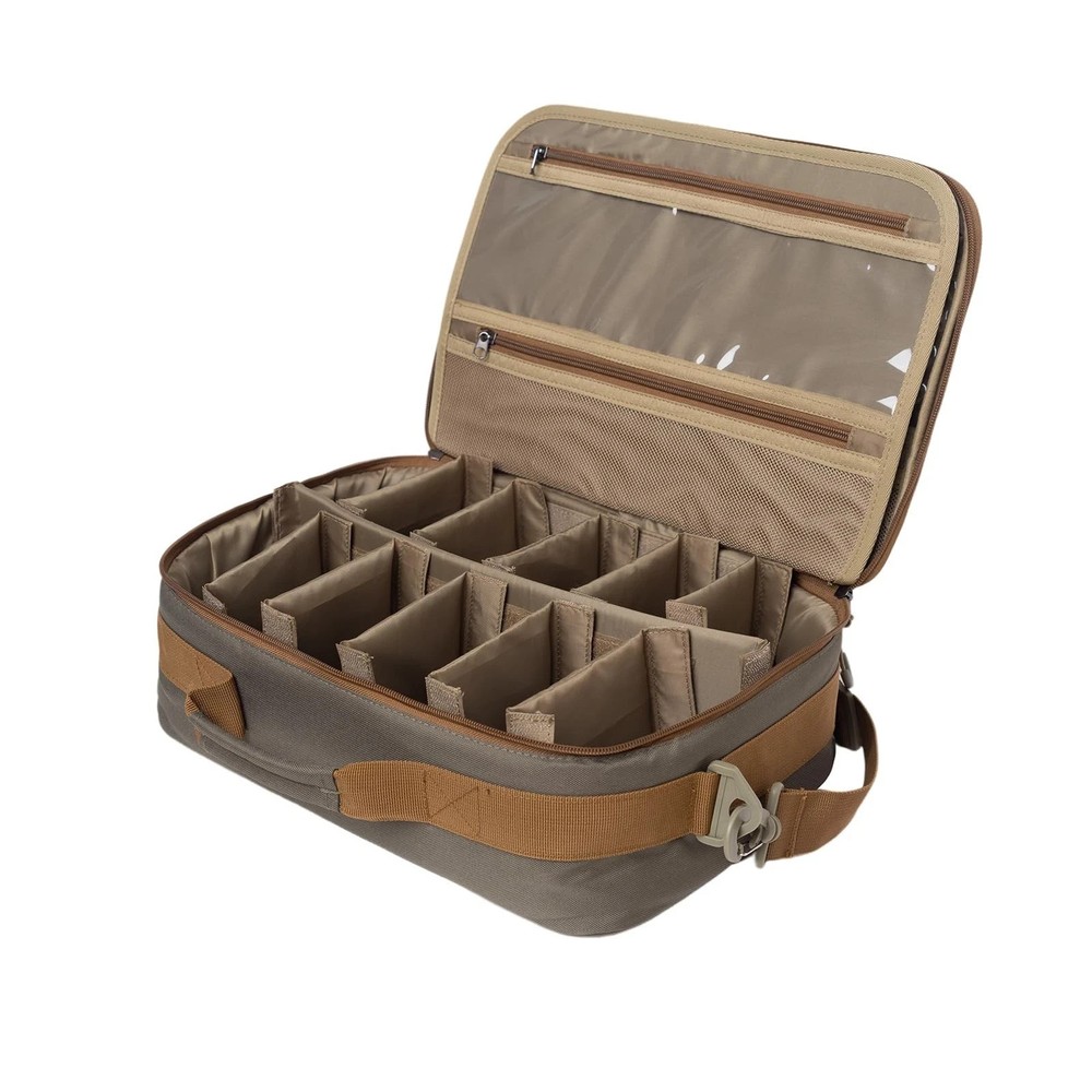 Ussuris Fly Fishing Reel Case with Mesh Pocket Customize Storage Fishing Reel…
