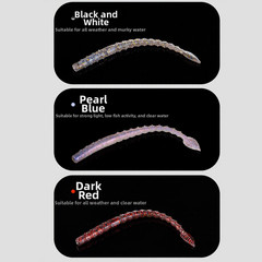 15pcs 110mm Soft Baits Floating Swimbaits Worms for Reservoir and Pond Fishing