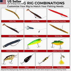 MadBite by KastKing 143pcs Freshwater Fishing Lure Kit, Includes Crankbaits,…