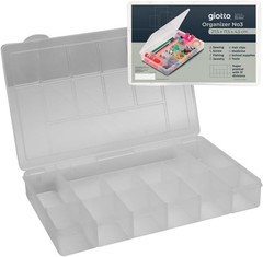 Tackle Box Organizer with 13 Compartments – Clear Plastic Storage Box with Di…