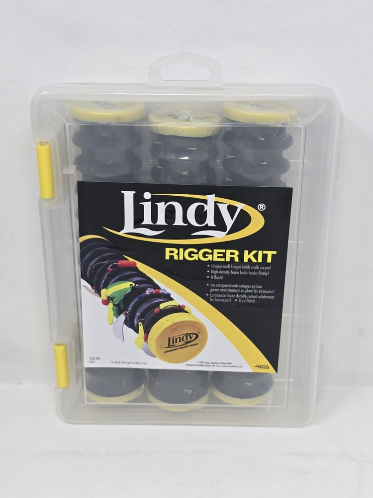 Lindy Rigger Kit, Snell Keeper 3-Pack Fishing Tackle Neat Tangle-Free Storage