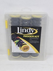 Lindy Rigger Kit, Snell Keeper 3-Pack Fishing Tackle Neat Tangle-Free Storage