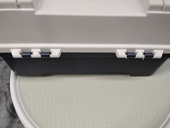 Plano 3-Tray Tackle Box with Dual Top Access, Dark Blue Metallic/Off White New