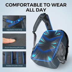 Karryall Kastmate Water-Resistant Fishing Tackle Backpack with Rod Holders