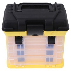 1Pcs Reusable Fishing Lure Storage Case Portable Yellow Tackle Box