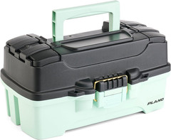 Tackle Box Kit Rust-Proof Brass Latch Deep Storage Top-Access Tray Fishing