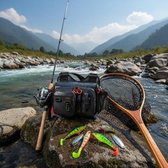 Fishing Storage Pack Multi-Pocket Lure Fishing Shoulder Bag Long-Lasting PVC