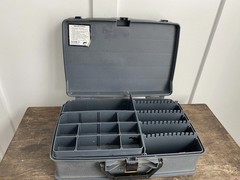 PLANO 2-Tier Over and Under Fishing Tackle Box 16″ x 11″ x 7″ W about 125 items