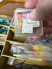 MAGNUM By PLANO Double Sided Portable Fishing Tackle Box LOADED-LURES/HOOKS/ETC