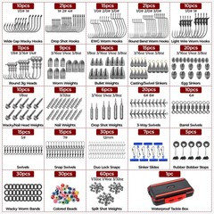 400-Pieces Freshwater Terminal Tackle Kit Endorsed by Fishing Expert Build 19…