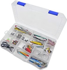 TACKLE BOX Fishing Lure Tray with Adjustable Dividers 4 Pack 3700 ZXDIN3