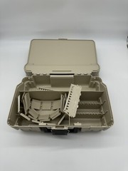 NEW Plano Synergy Fishing Magnum Two-Tier Tackle Box, W/ 4 NEW Fish Attracts