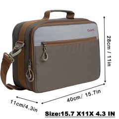 Ussuris Fly Fishing Reel Case with Mesh Pocket Customize Storage Fishing Reel…