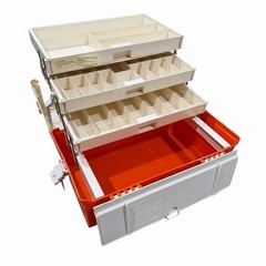 Vintage 80’s Plano 747 M Jumbo Medical/Tackle Box 29 Compartments VGC USA