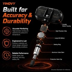 Pre-Programmed TPMS Sensor Tire Pressure Monitoring Sensor 42753-TL2-A52 fit for