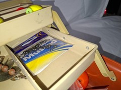 1980s Plano 2 Tier Fishing Tackle Box Model 5520 Great Condition (Empty)