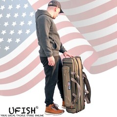 UFISH Fishing Rod Bag Tackle Storage Carrier Travel Bag Fishing Rod Case Pole