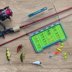 Aventik Clear Waterproof Fly Fishing Box Super Slim Silicone Fly Hook Storage…
