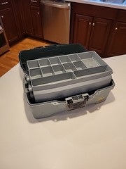 Plano Two Tray Fishing Tackle Box – Model: 6202 Green & Gray