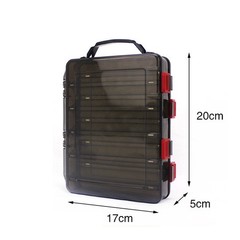 1Pcs Waterproof Fishing Bait Storage Box Durable PVC Double Layer Tackle Case