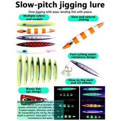 Iron Plate Lure UV Glow Effect Fast Water Cutting Design 150g 300g 450g 600g