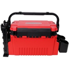 Dual-layer Fishing Tackle Box Large Storage Fishing Box W/ Rod Holde, Cup Holder