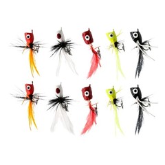 Casting Fly Set with Feather Tail and Single Hook Build for Fly Use