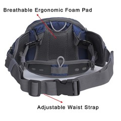 Raprance Fly Fishing Waist Pack with Adjustable Waist Strap, Multi Pocket Fal…