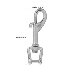 Marine Grade Stainless Steel Swivel Bolt Snap Hook Durable for Diving