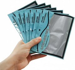 50Pcs Soft Plastic Bait Packaging Bags,Fishing Hook Package Storage Bags, 6″X4″