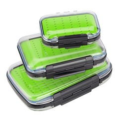 Gonex Fly Boxes for Fishing SizeA+SizeB+SizeC, Green, Black, Transparent