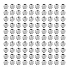 100 Pieces Gold Silver Beads for Fly Tying 345mm Suitable for Crafting Use