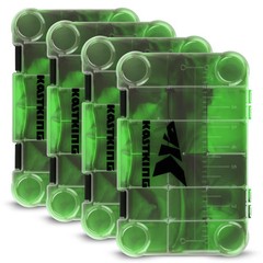 KastKing Bait Vault Camouflage Tackle Box, 3600(4Pack), Green
