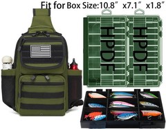Tactical Sling Tackle Backpack Holster Fishing Crossbody Shoulder Strap Bag 1…