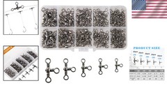 Durable 3 Way Swivels Fishing Kit 120pcs – Perfect for Freshwater & Saltwater