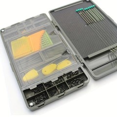 1pc Rigtrip Multi-compartment Carp Fishing Tackle Box – Durable Abs, Secure Magn