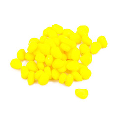 Floating Yellow Corn Artificial Fishing Baits 50pcs TPR Soft Scented for Carp