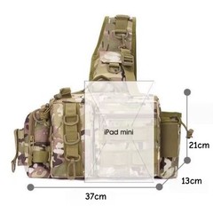 Camouflage Fishing Lures Should Bag Messenger Crossbody Bag Hiking Climbing Pack