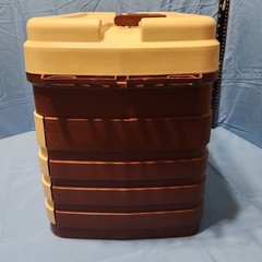 Vintage Plano 758 Large 4 Drawer Tackle Box Tan & Brown Made in USA – NOS