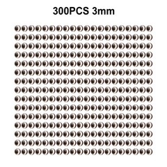 300pcs 3/4/5/6mm 3D Holographic Fishing Lure Eyes Simulation Fish Eyes Craft Kit