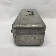 Aluminum Tier Tackle Box 5″x7″x18″ In Fair Condition. See description A