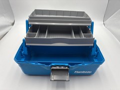 Flambeau 6382TB 2-Tray Classic Tray Tackle Box Blue/Gray